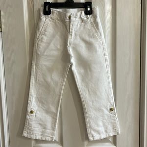 Boys Janie and Jack White linen Pants 4
